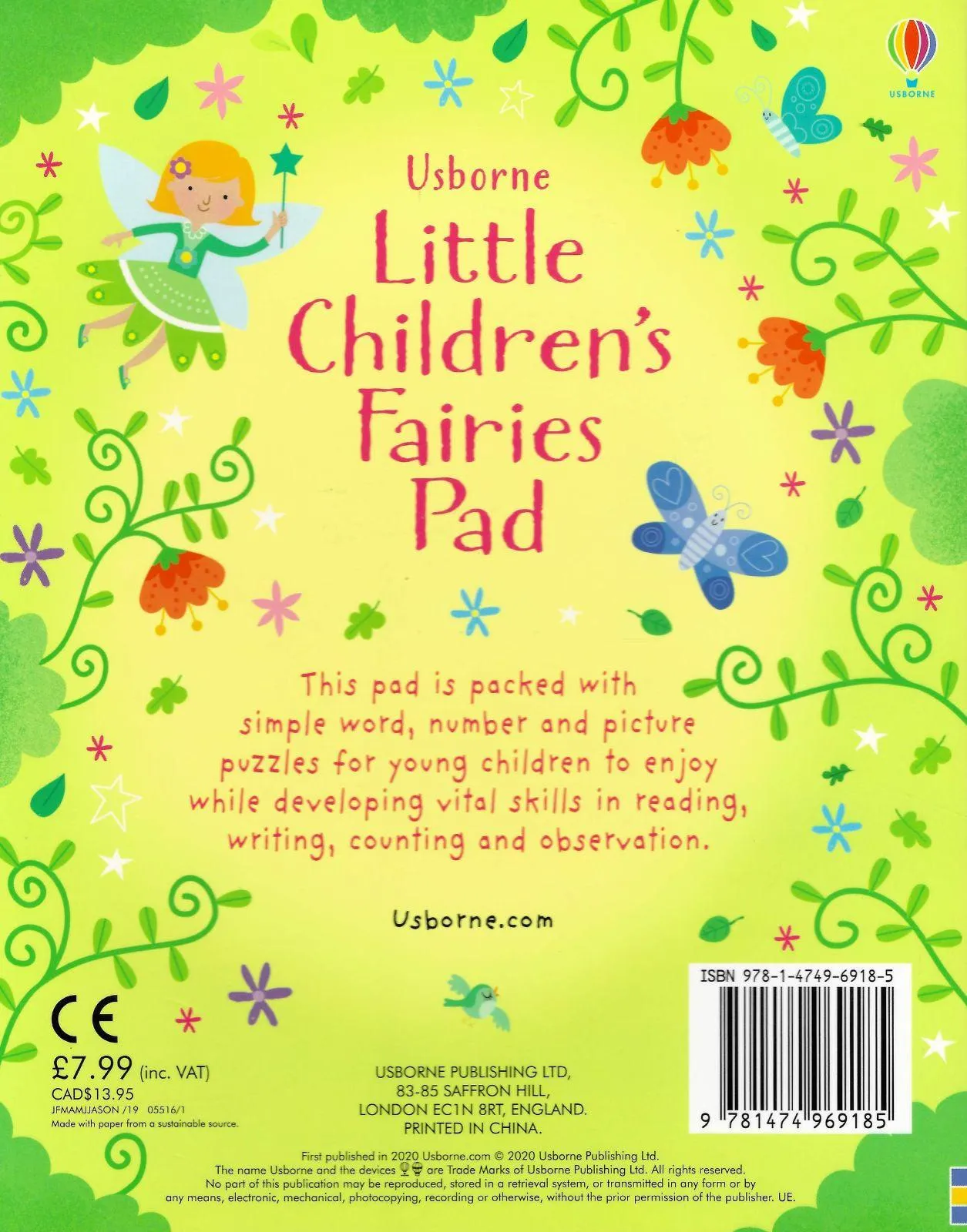 ■ Little Children's Fairies Pad