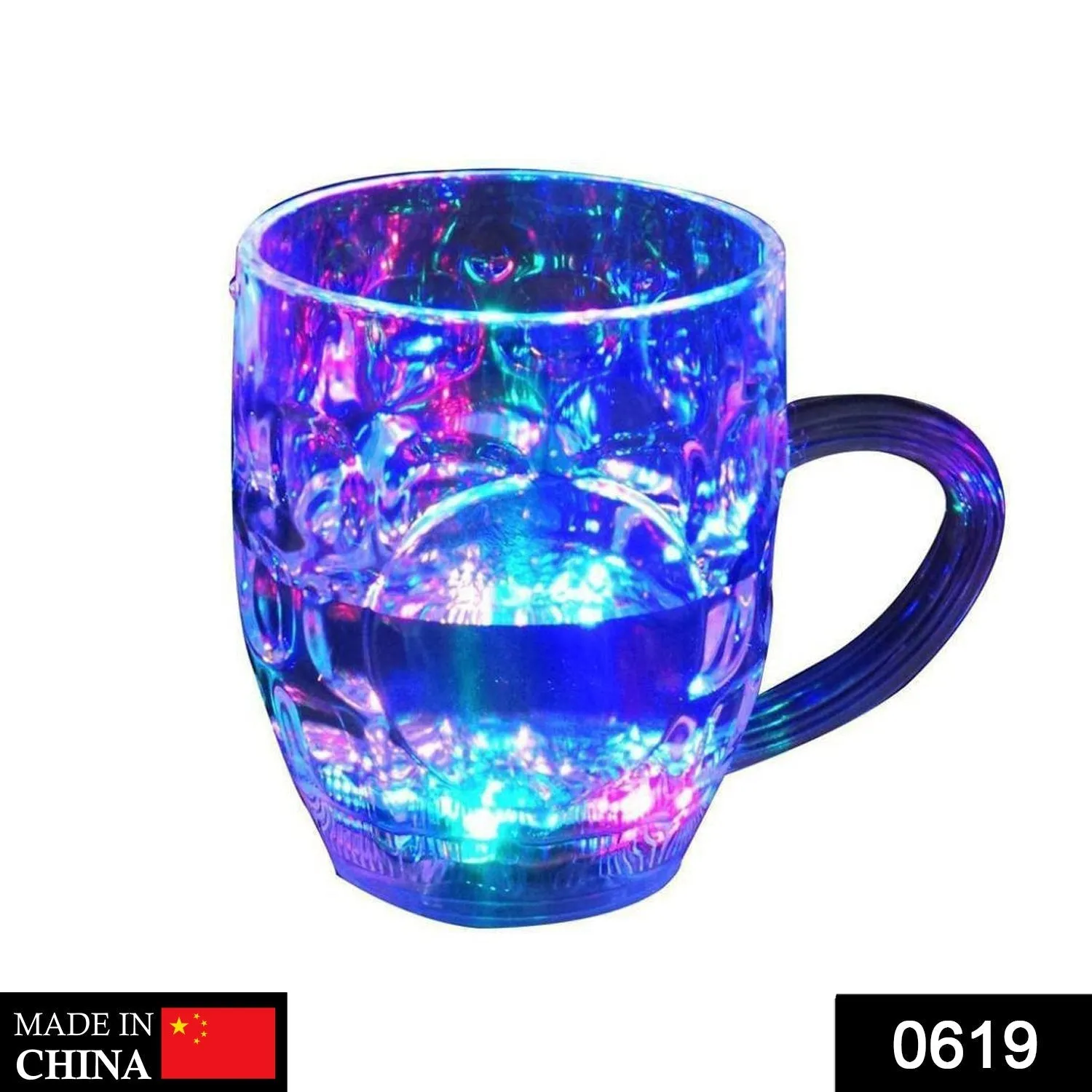 0619 Led Glass Cup (Rainbow Color)