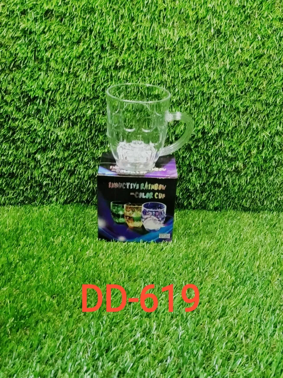 0619 Led Glass Cup (Rainbow Color)