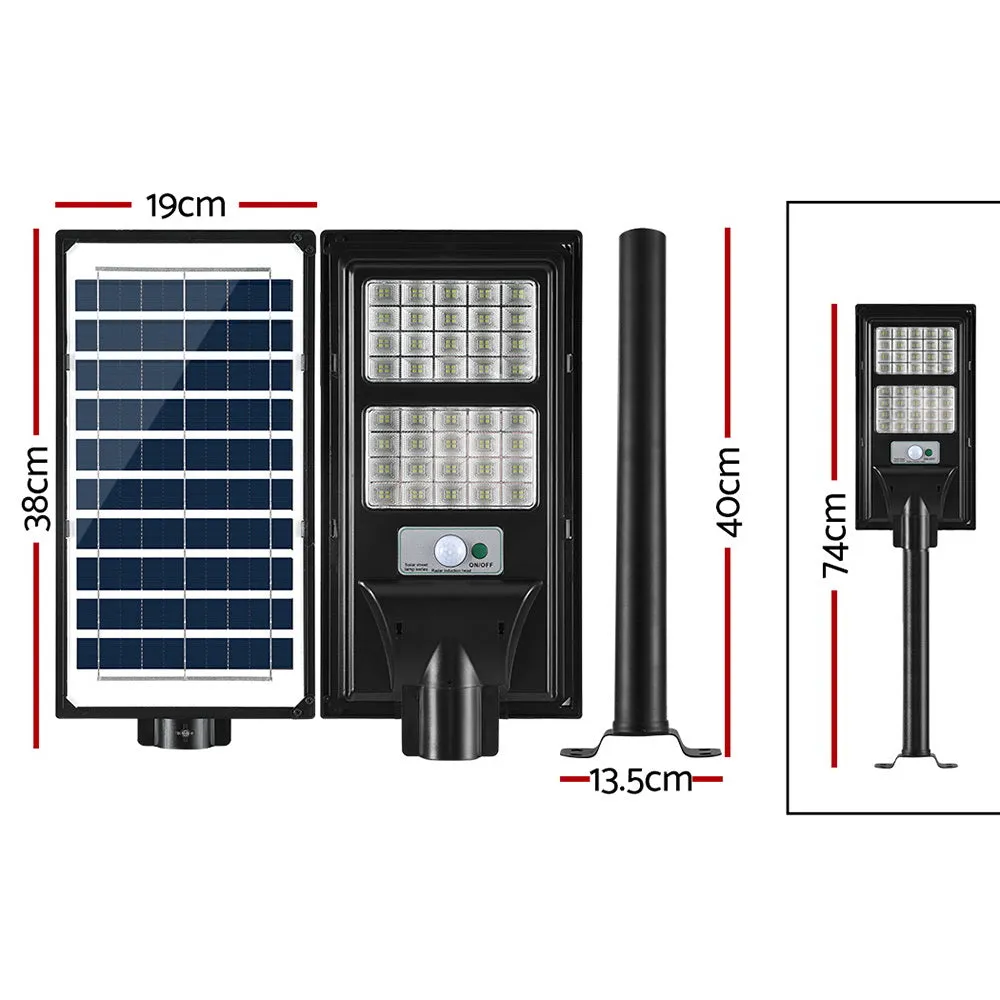 160 LED Solar Street Light Flood Motion Sensor Remote