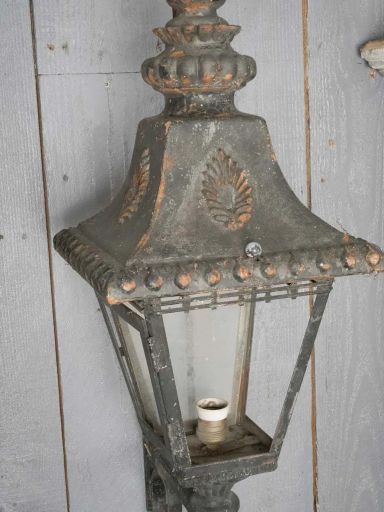 1950s French outdoor wall lantern w/ bracket