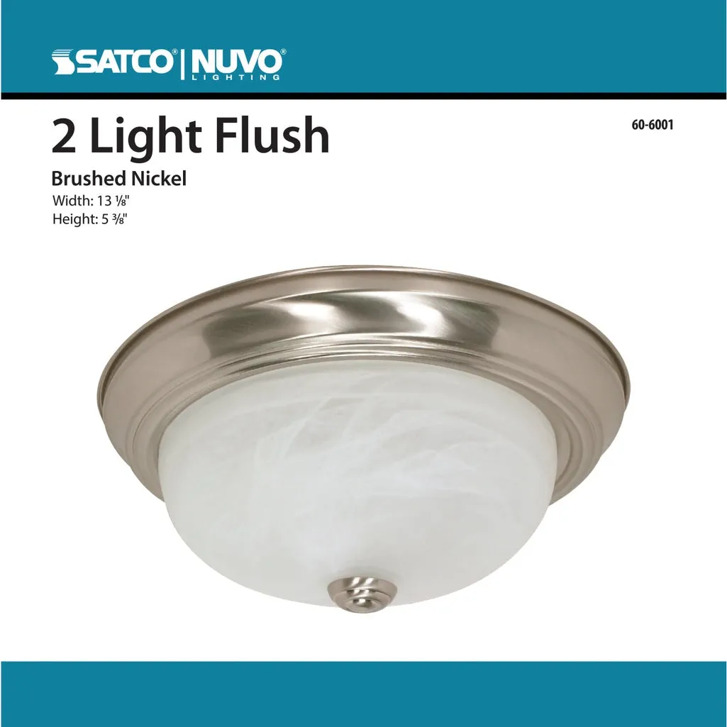 2 LIGHT - 13" FLUSH FIXTURE