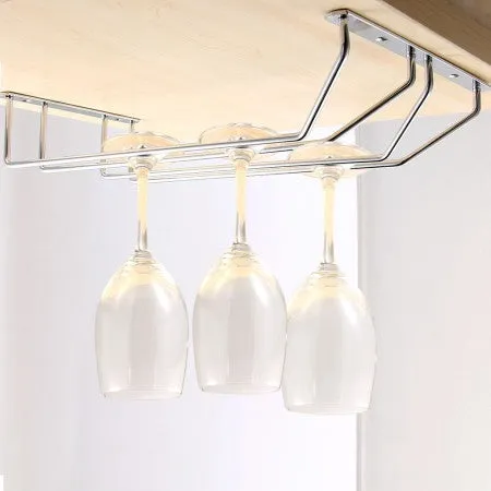 2 Row Wine Glass Rack Holder