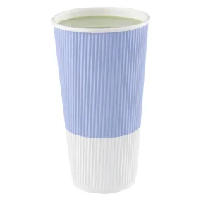 20 oz Light Purple Paper Coffee Cup - Ripple Wall - 3 1/2" x 3 1/2" x 6 1/4" - 10 count box