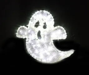 20" Pure White LED Ghost Motif