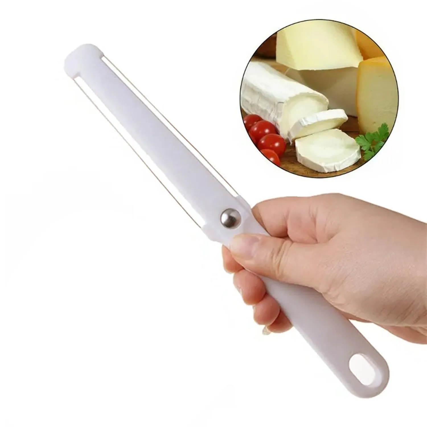 2494 Double side wire cheese slicer / cutter for thick and think slices for kitchen use. with plastic handle