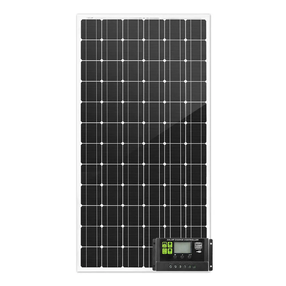 250W 12V Solar Panel Kit Mono Fixed Camping Caravan Boat Power Battery Charging