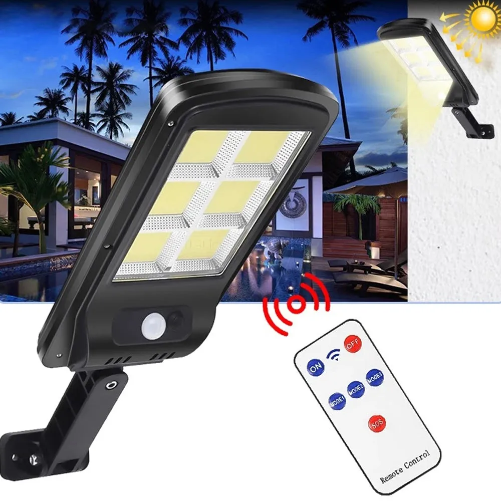 2Pcs Solar Street Lights Outdoor Security Flood Light for Patio Yard