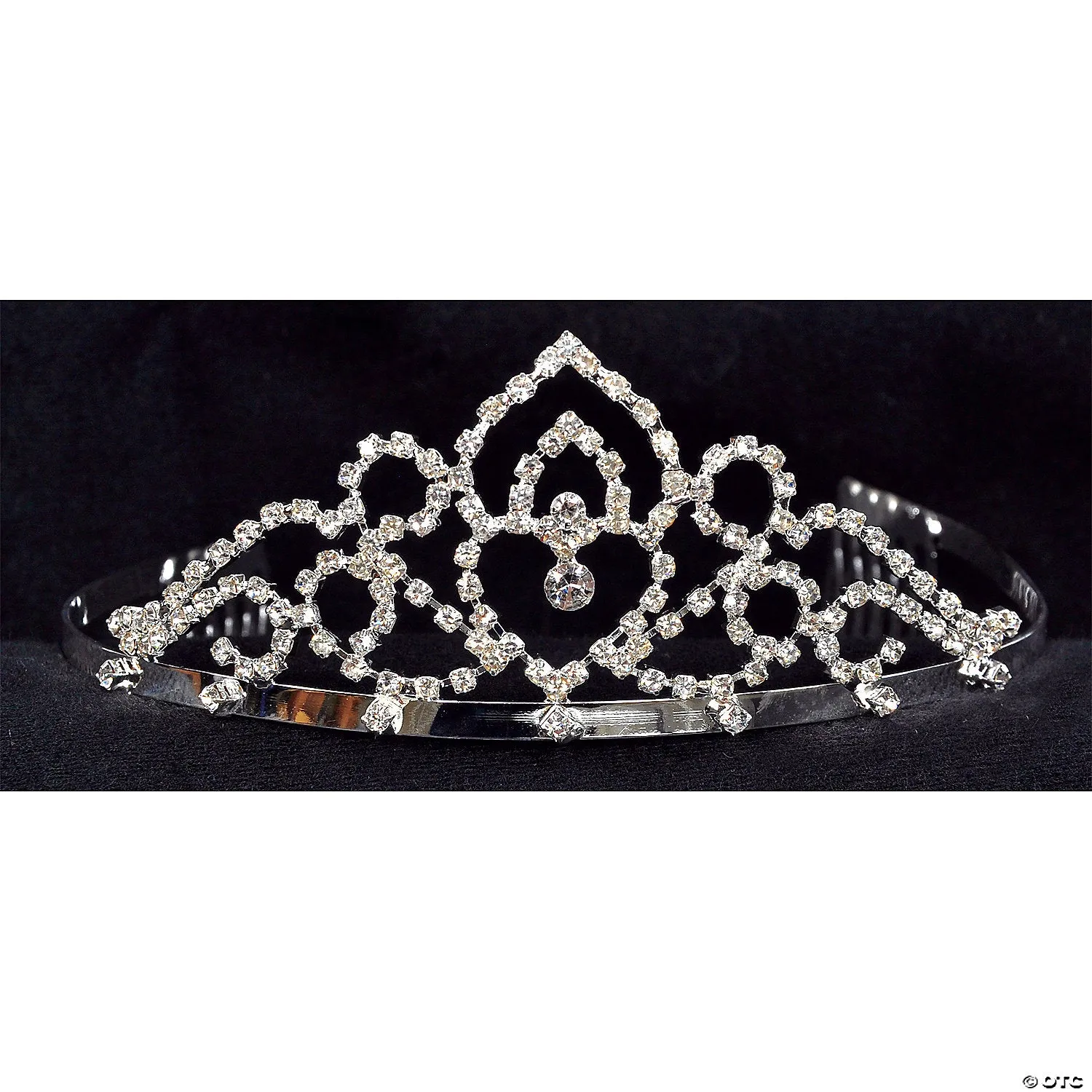 2" Rhinestone Swirls Adult Tiara