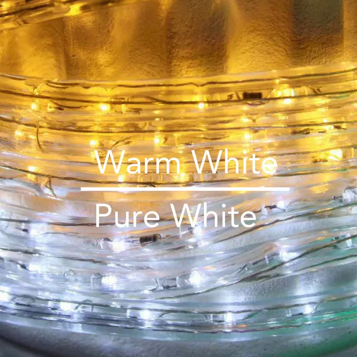 3/8" Warm White LED Rope Lights