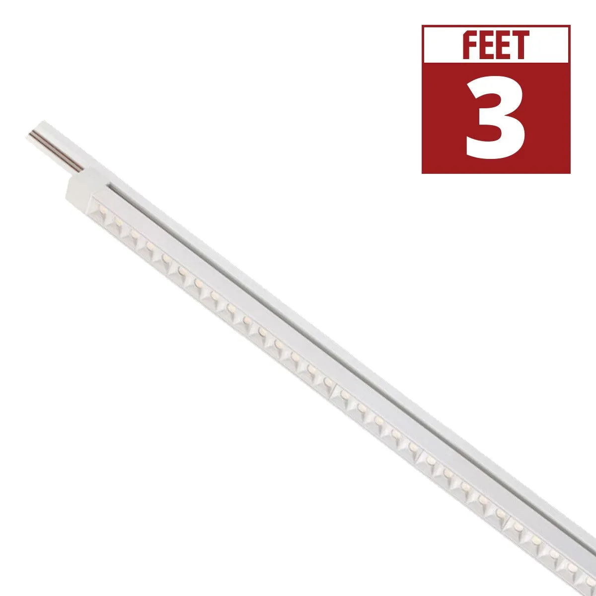 3ft LED Linear Track Bar 45W 2900 Lumens 3000K, Halo, 30°, White