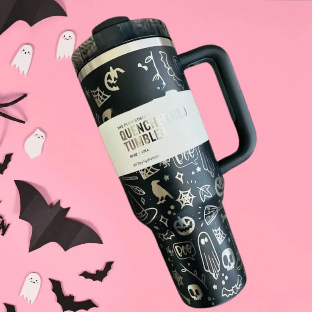 40Oz Halloween Themed Insulated Tumbler With Handle