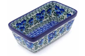 6" Mini loaf pan - Blue Pansy