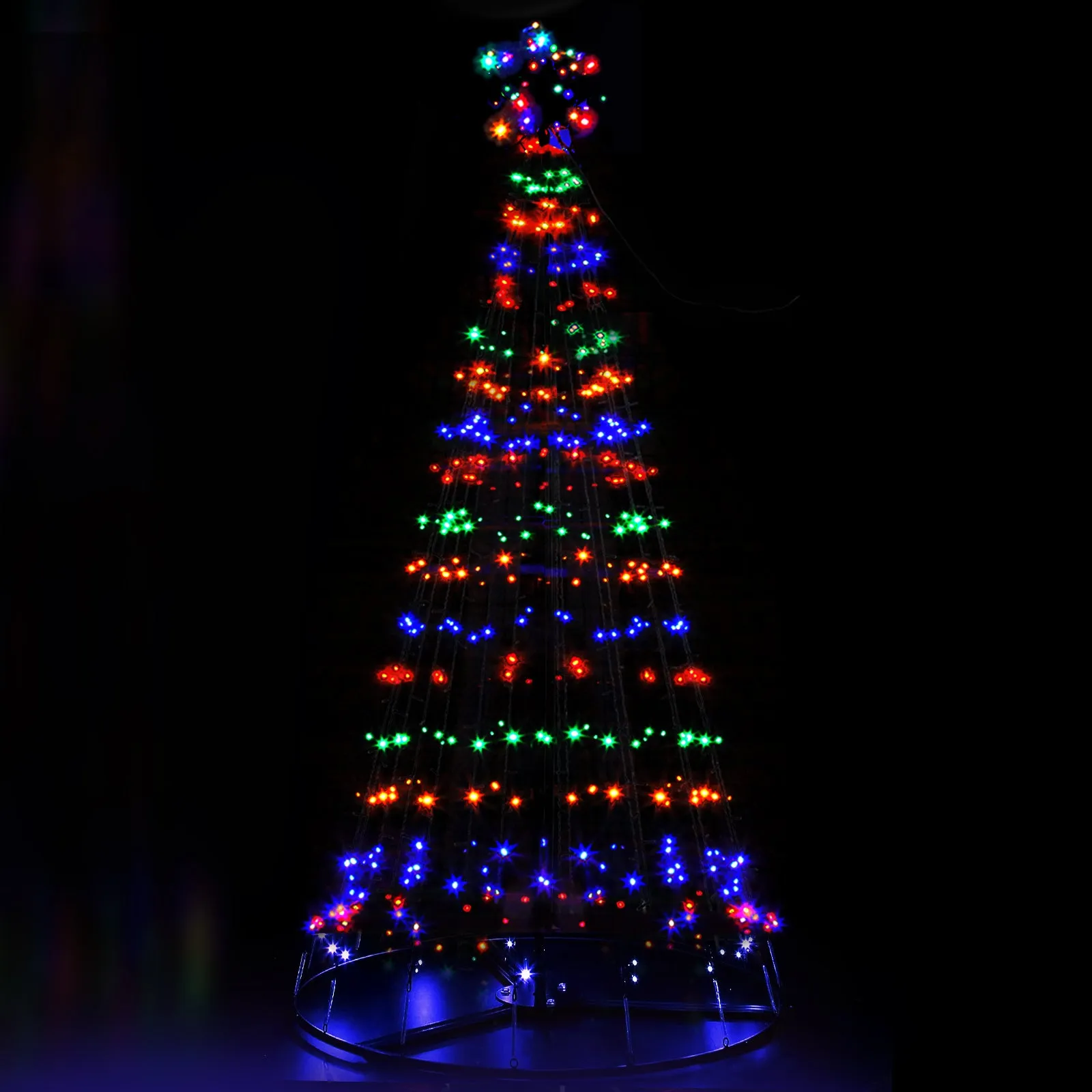 7FT Solar LED Christmas Tree 264 Lights Indoor/Outdoor - Jingle Jollys