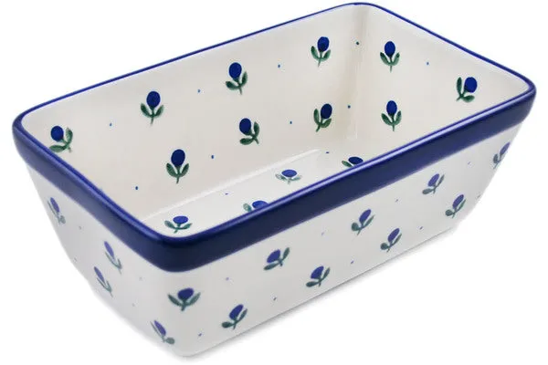 8" Loaf Pan 8" - Blue Buds