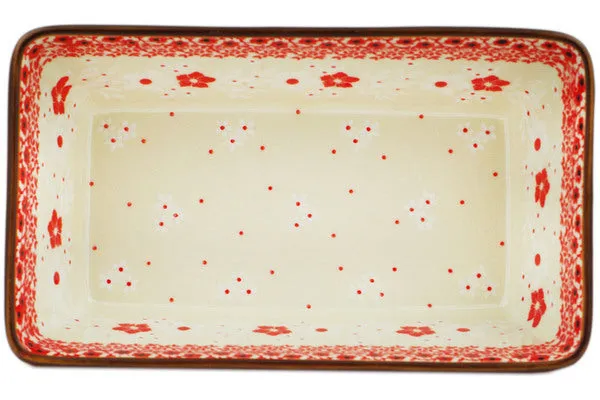 8" Loaf Pan 8" - Poinsettia Lace