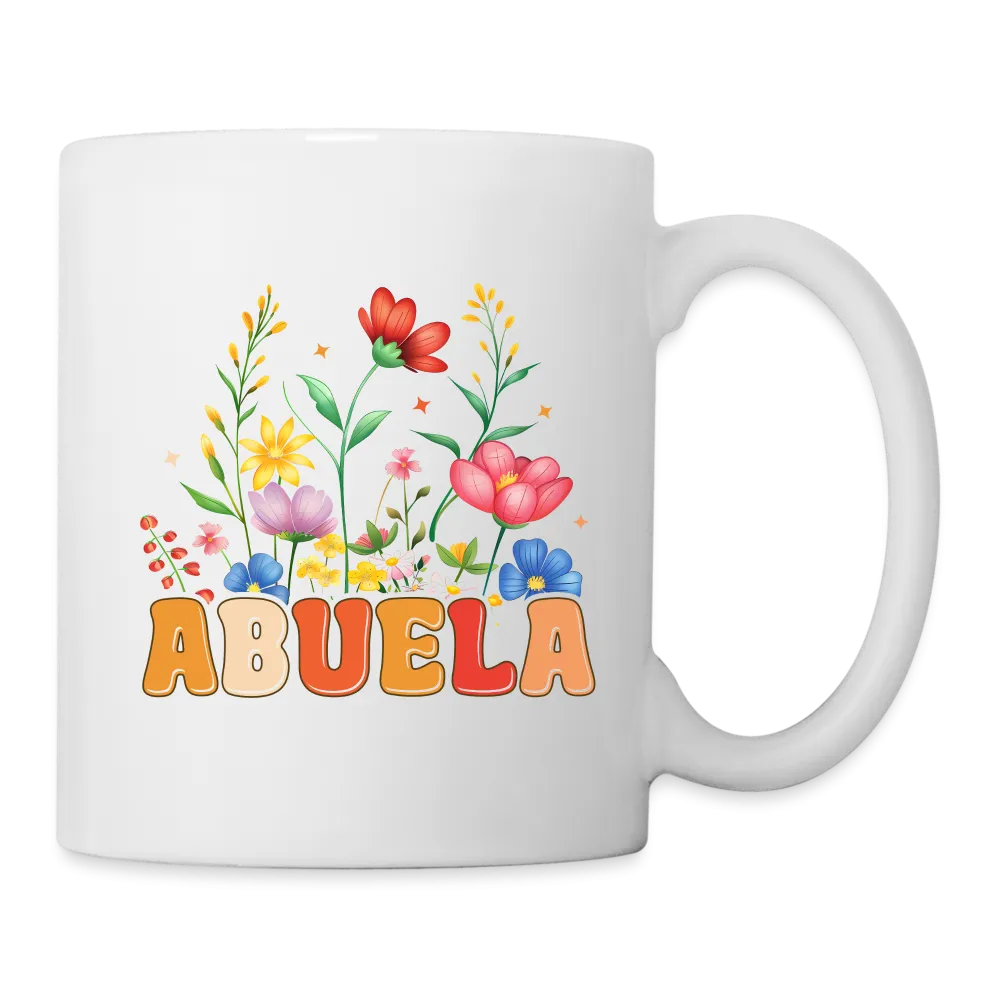 Abuela Coffee Mug with Floral Design