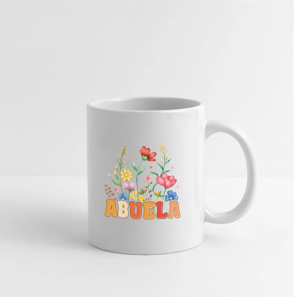 Abuela Coffee Mug with Floral Design