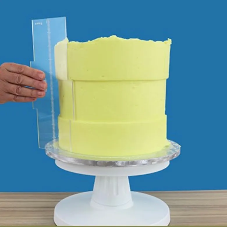 Acrylic Scraper- Latitude Ring for 8” & 10” Cakes