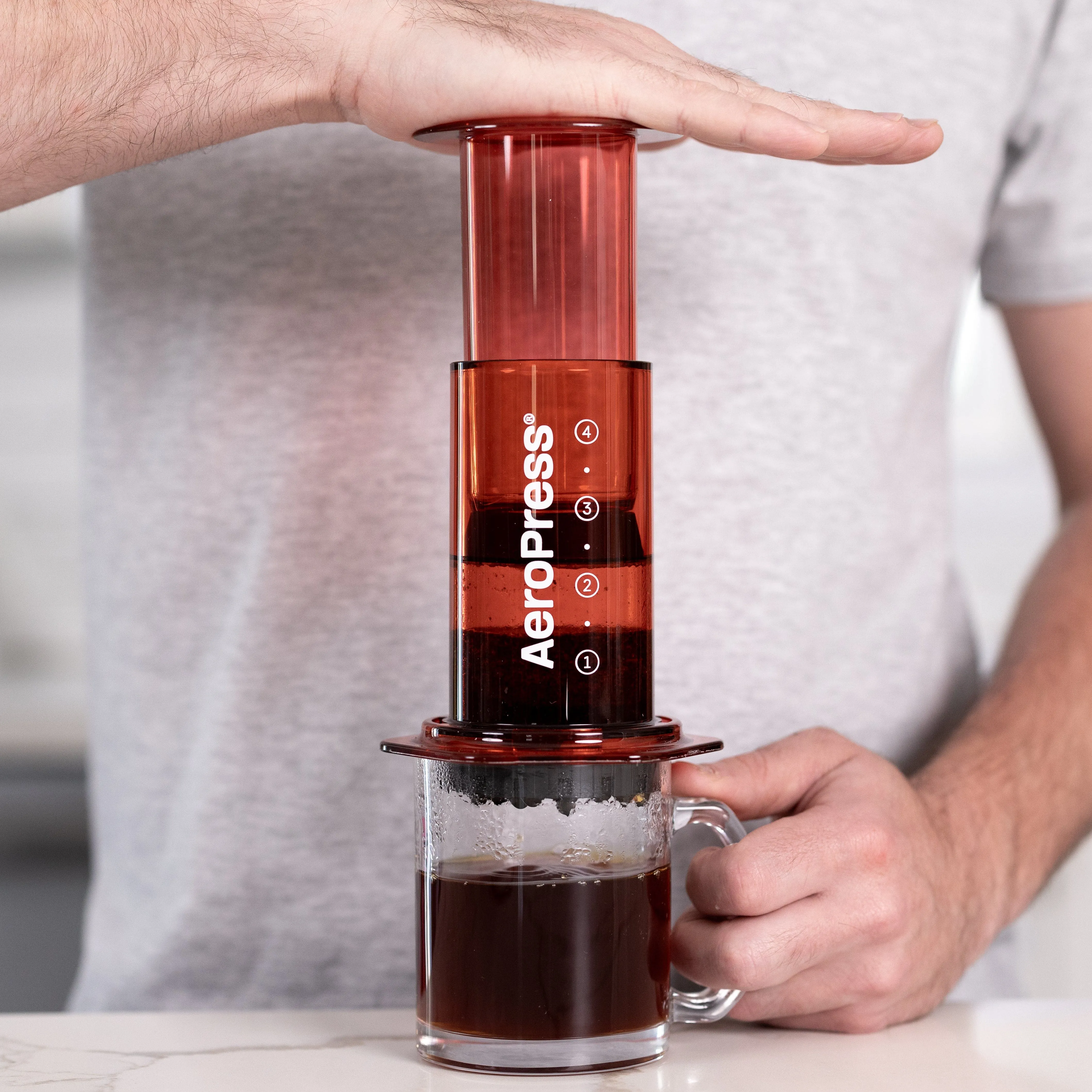 Aeropress Red Travel brewer / Coffee Maker