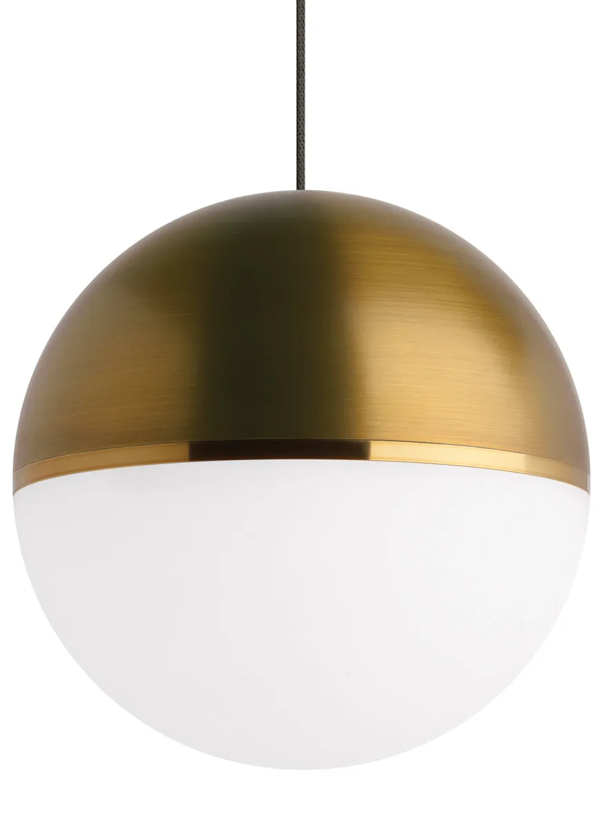 Akova MonoPoint Pendant in Aged Brass