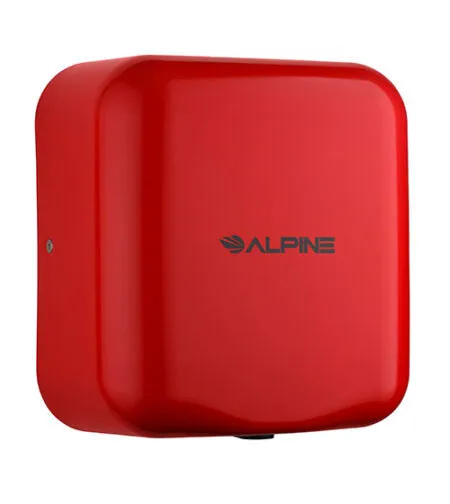 Alpine ALP400-10-RED Hemlock High Speed, Commercial Hand Dryer, Red, 120V