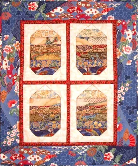 Asian Lanterns 4-patch Pattern CJC-4190 - Paper Pattern