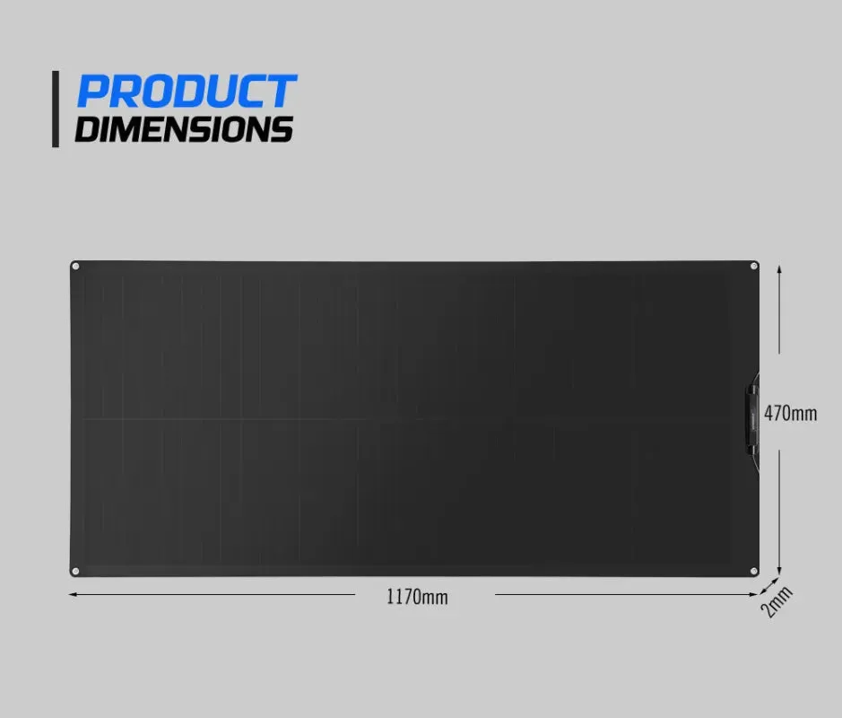 Atem Power 12v Shingled Mono Flexible Solar Panel Kit | 110W/200W