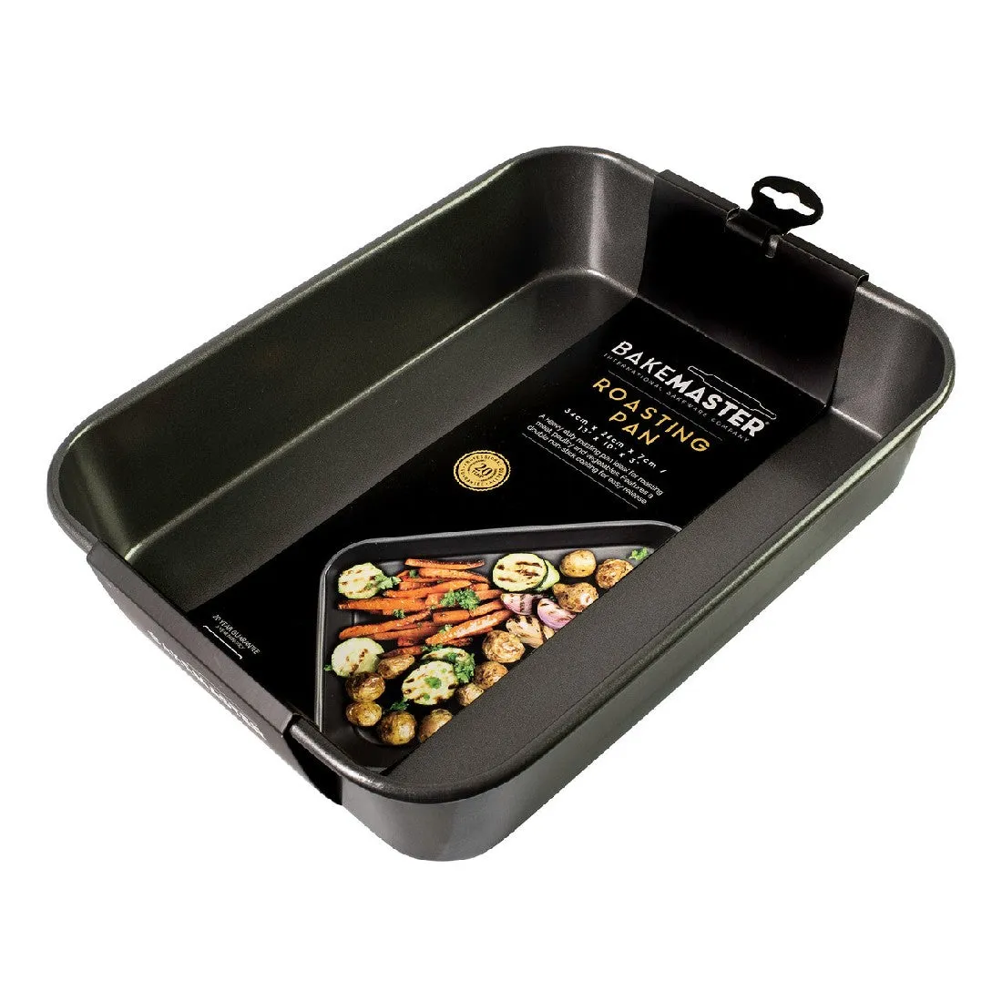 Bakemaster Medium Deep Roasting Pan 34x26x7cm