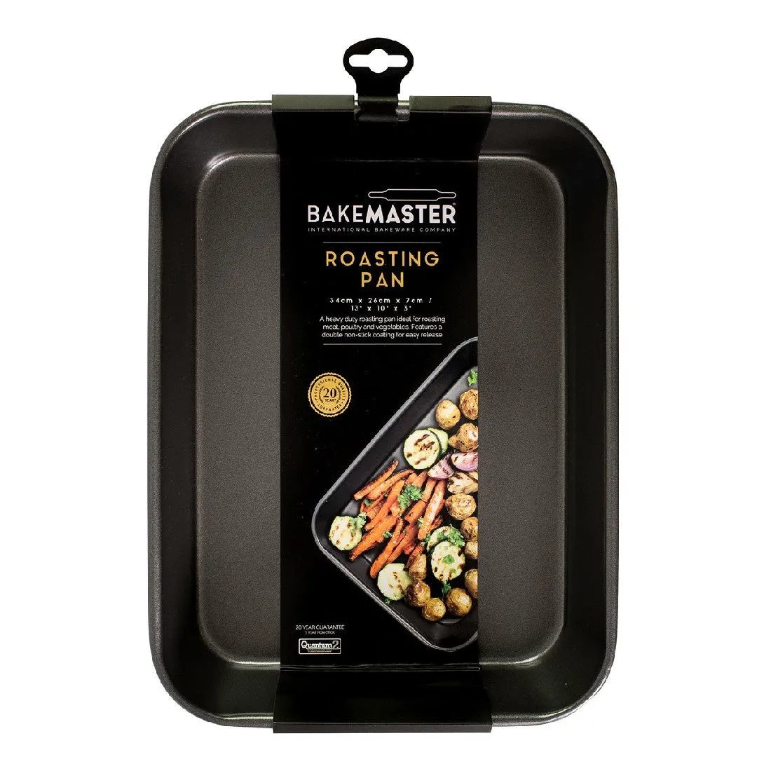 Bakemaster Medium Deep Roasting Pan 34x26x7cm