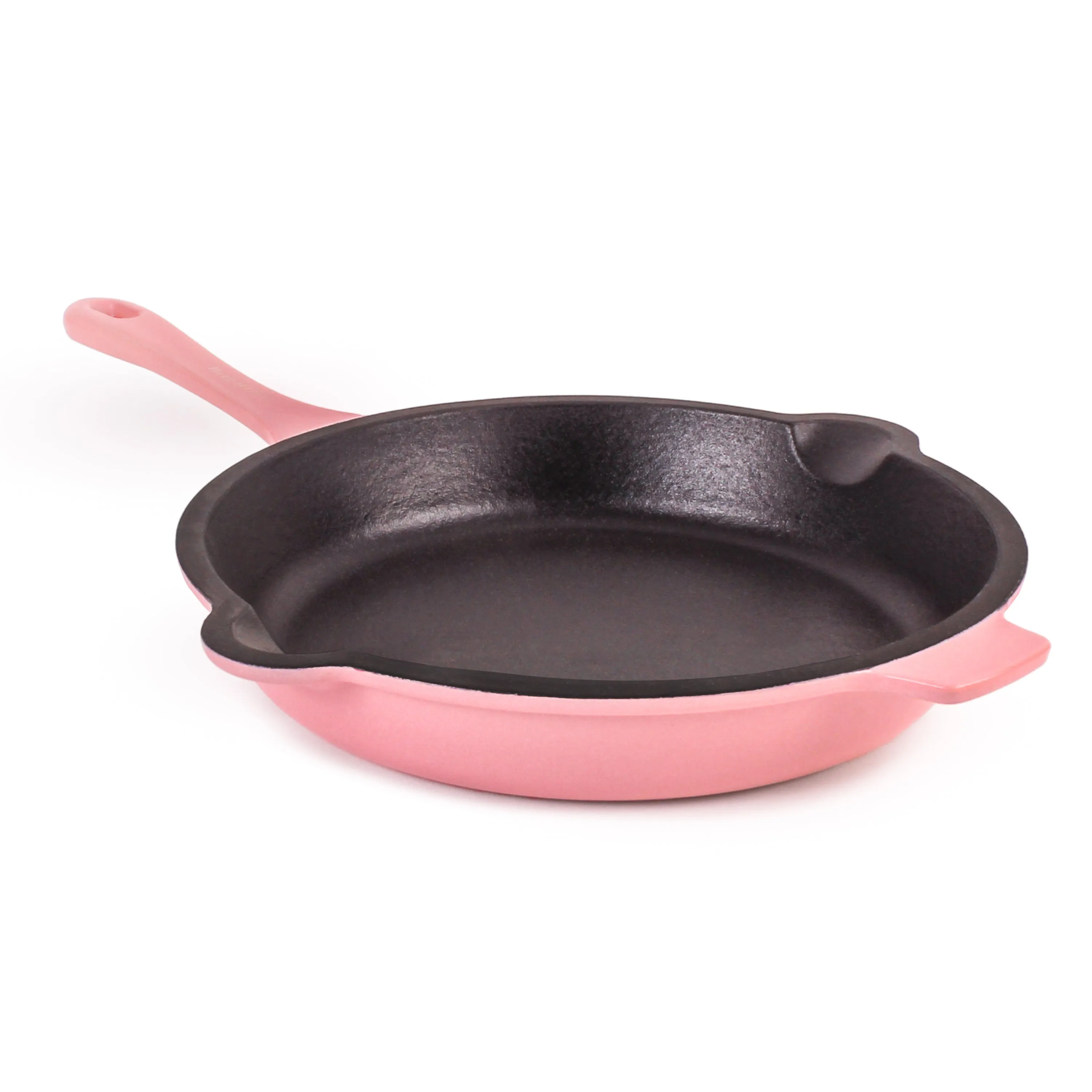 BergHOFF Neo 3pc Cast Iron Cookware Set, Fry Pan & Round Dutch Oven, Pink