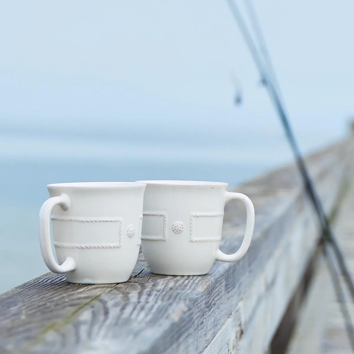 Berry & Thread French Panel Mug - Whitewash