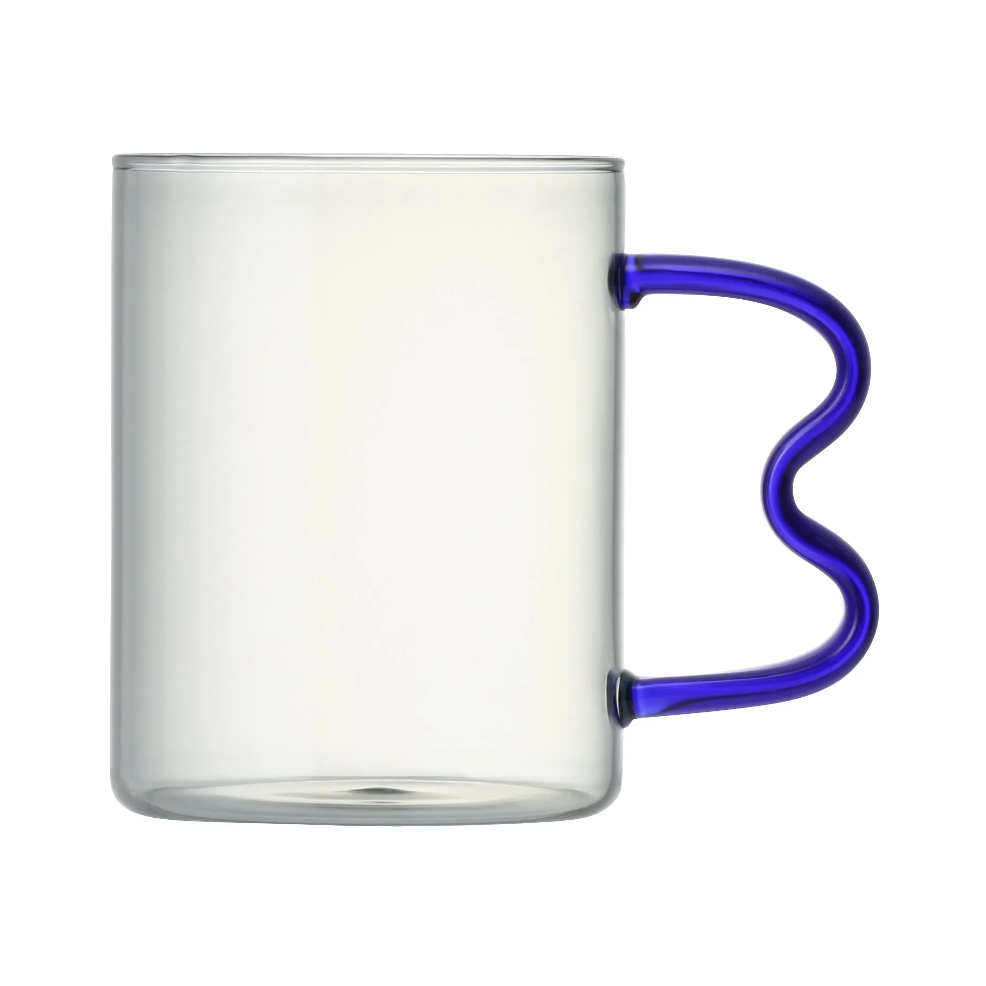 Bicolor Glass Mug Gray