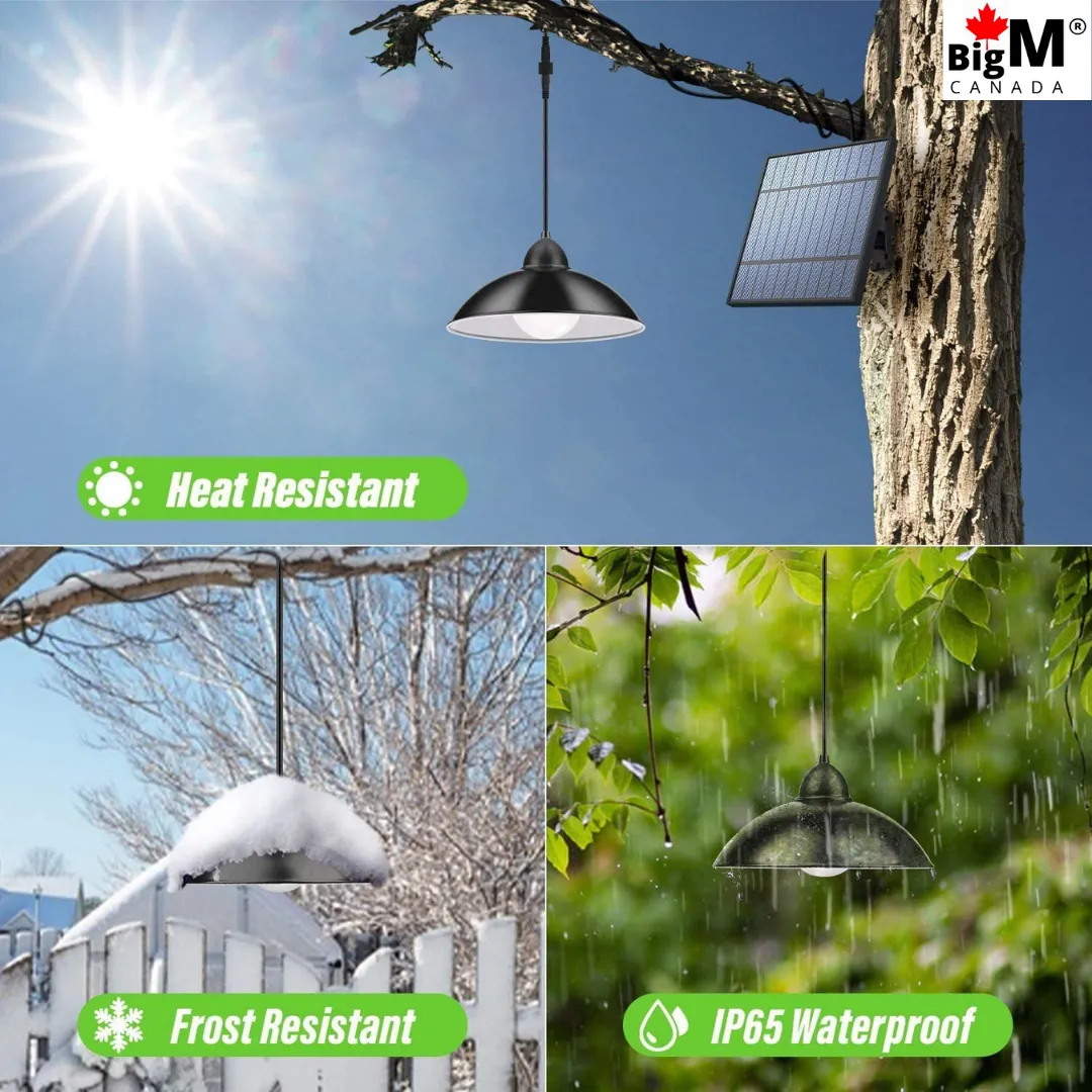 BigM 16 LED Solar Light for Indoor Gazebos Pergolas Sheds Tent Garage