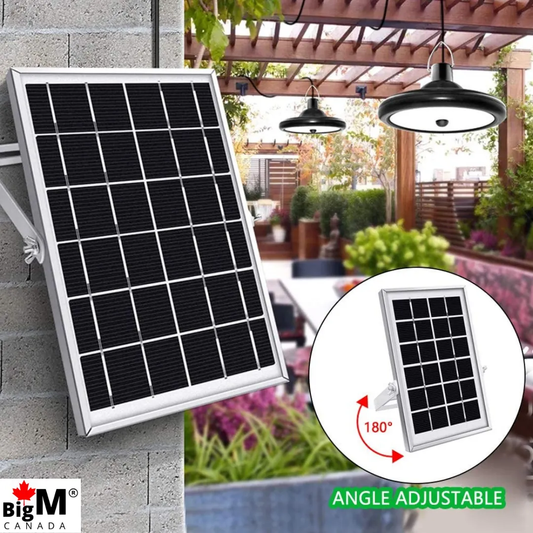 BigM 56 LED Bright Solar Gazebo Lights for Indoors Sheds cabins Tents