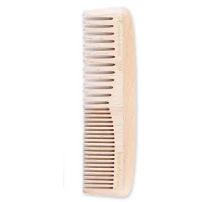 Birch Wood 8 Inch Fine and Medium-Tooth Comb