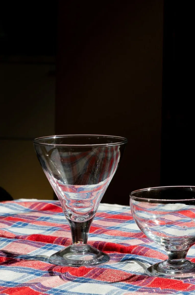 Blown Glass Triangle Dessert Cup