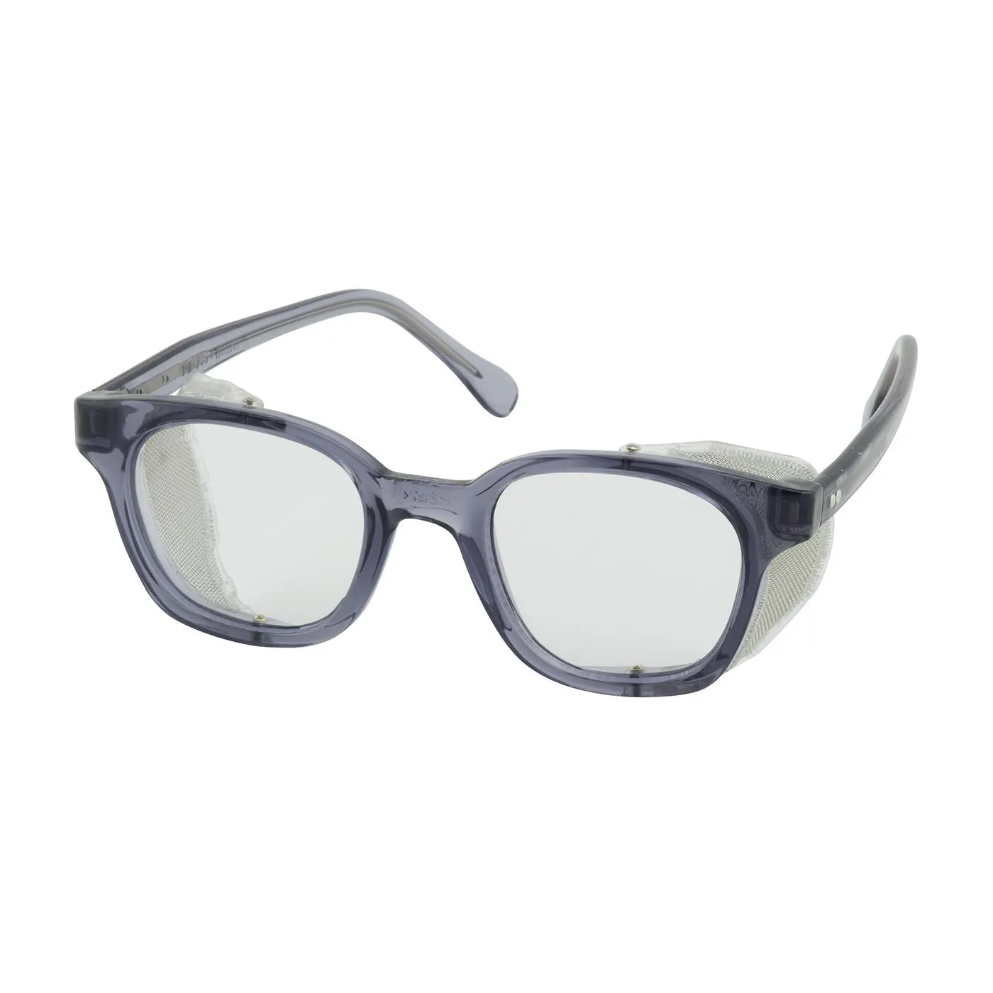 Bouton Traditional Spectacle, Full Frame Safety Glasses with Smoke Frame & Anti-Scratch Coating