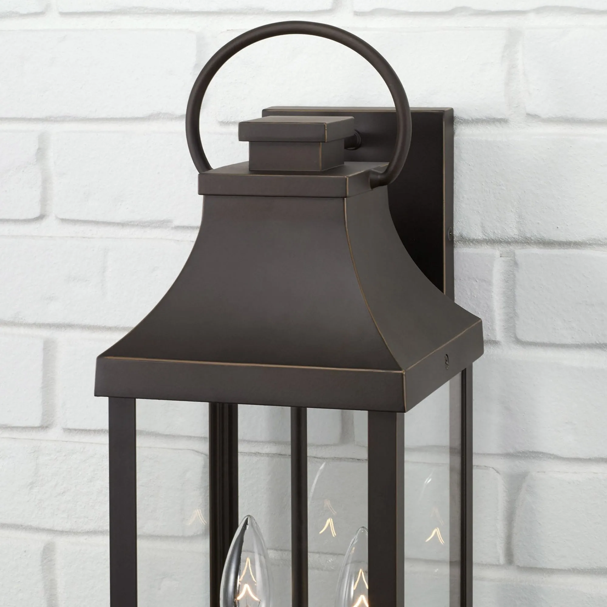 Bradford Coastal Outdoor Wall Lantern - 20.75" Oiled Bronze