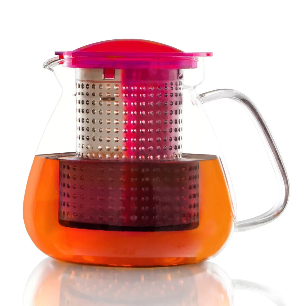 Brew-Stop Glass Teapot for Loose Leaf Tea 1L