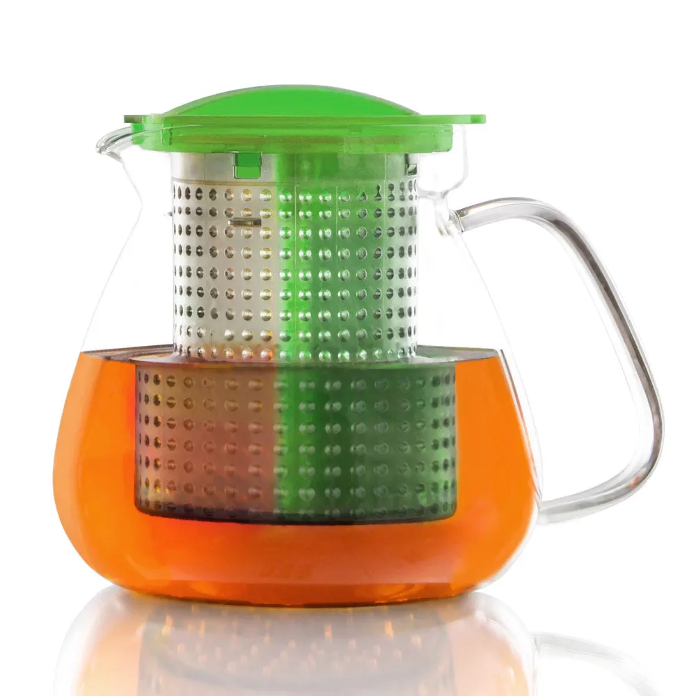 Brew-Stop Glass Teapot for Loose Leaf Tea 1L