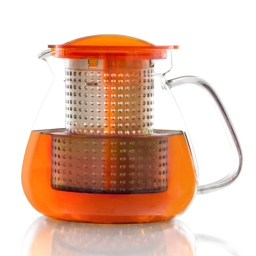 Brew-Stop Glass Teapot for Loose Leaf Tea 1L