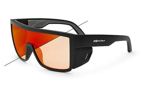 BUZZ Bomb Safety - Photochromic Fire Red Orange Mirror