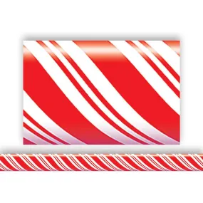 CANDY CANE STRAIGHT BORDER TRIM