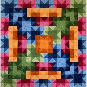 Cascading Stars Quilt Pattern KCS-CSw - Wholesale Product