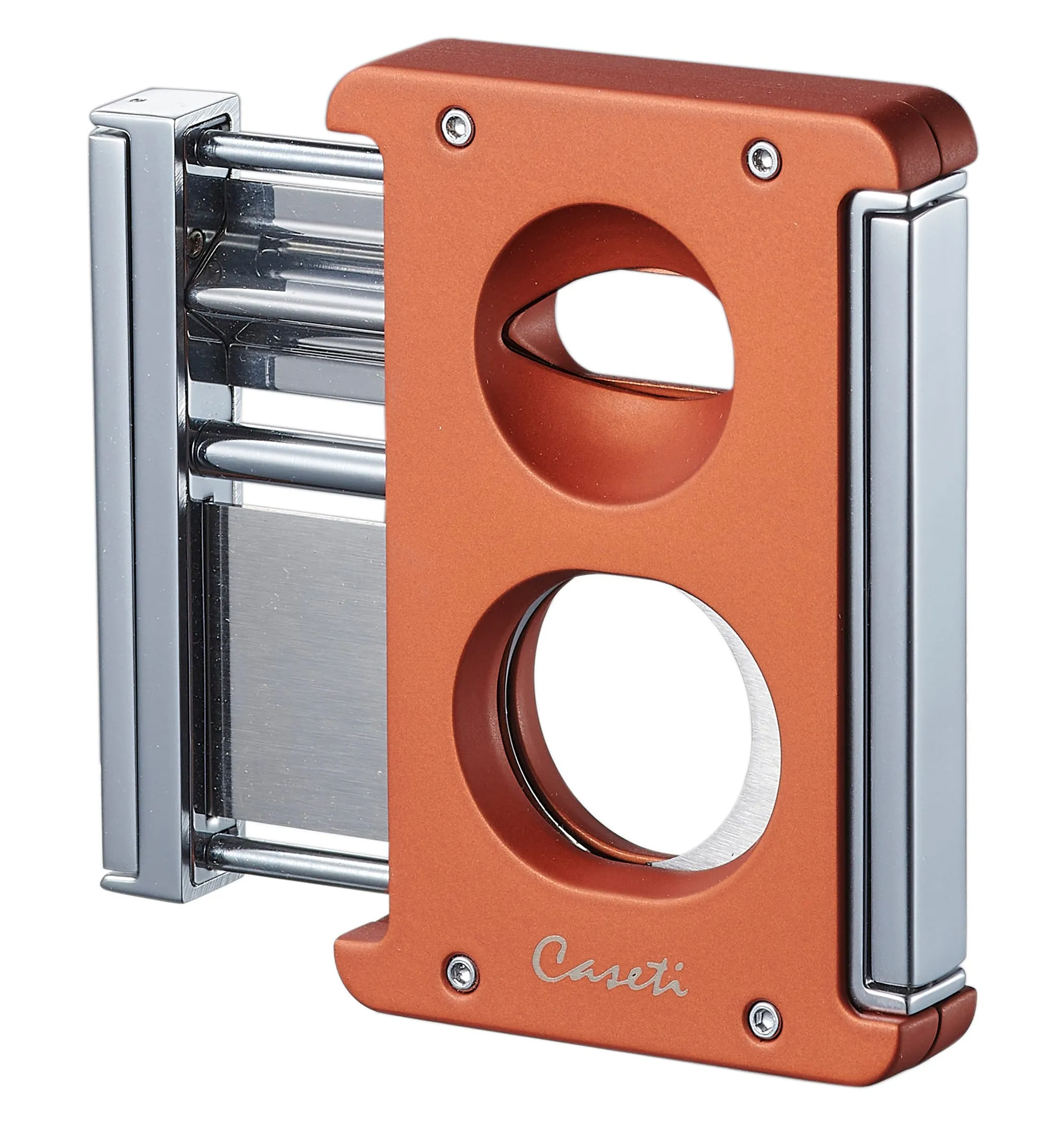 Caseti Trident X 3-in-1 Cigar Cutter - Burnt Orange