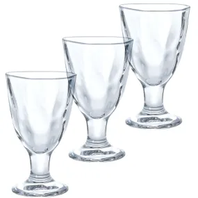 [Clearance] Organic Shaped Glass Sake Cup with Stand 5 fl oz (Set of 3)