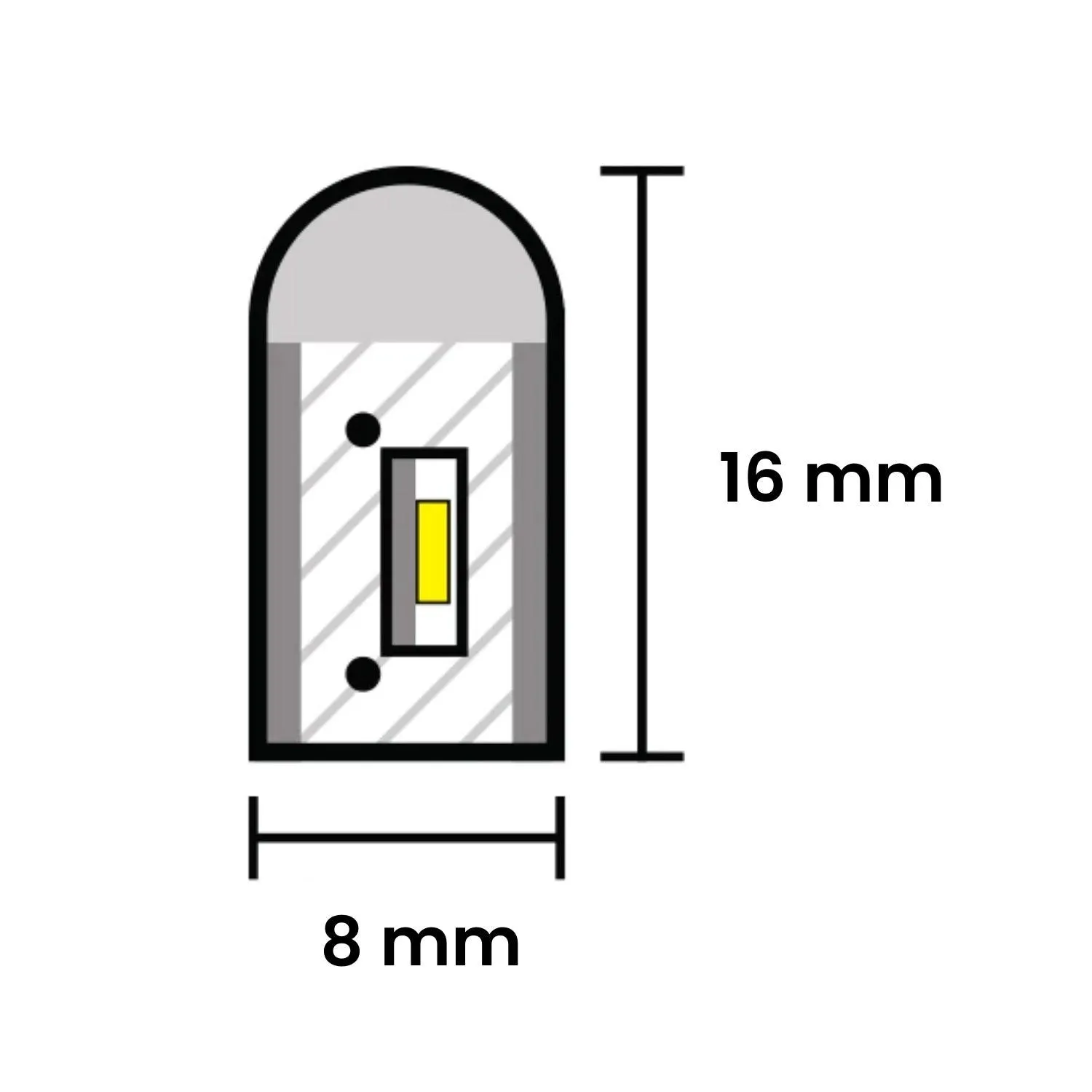 Cool White LED Neon Flex Wireless 8x16mm 120LEDs/m 220V 240V IP65 Waterproof with UK Plug