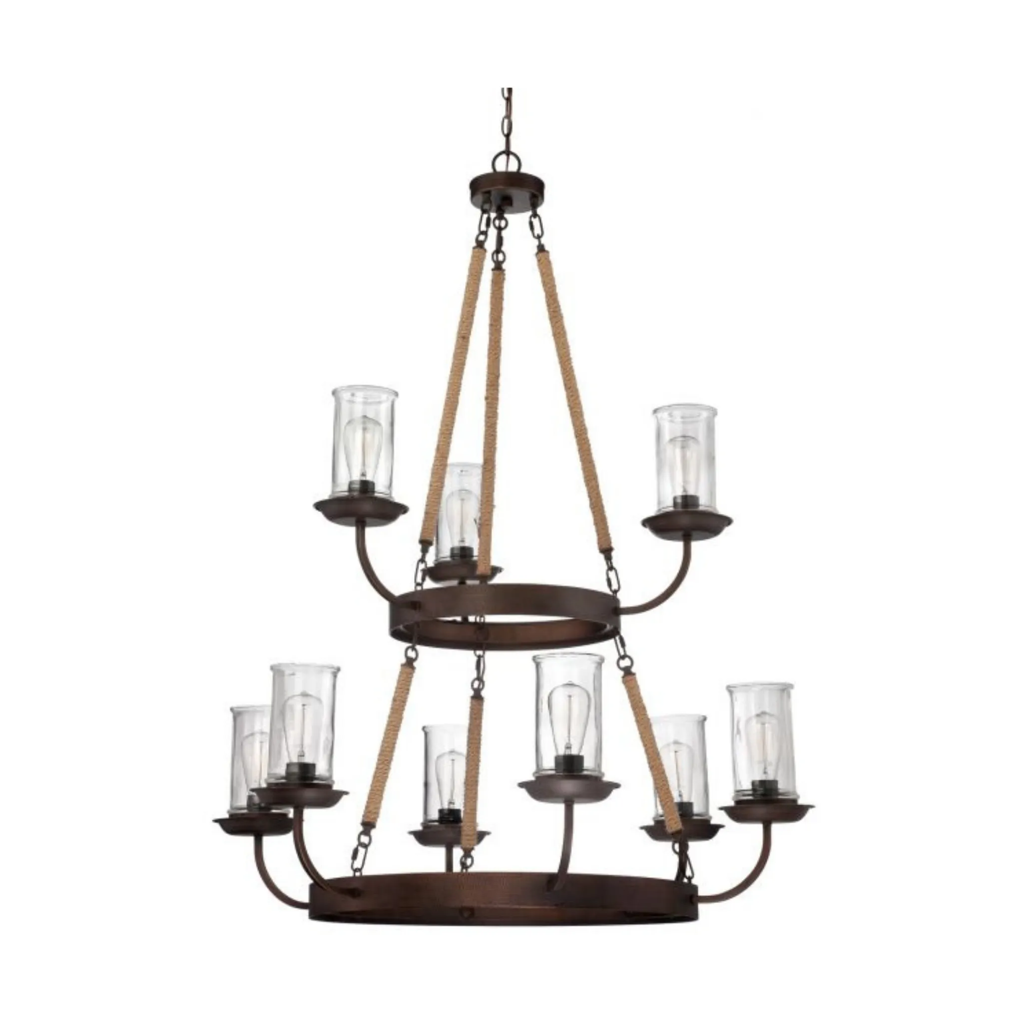 Craftmade Thornton 9 Light Chandelier in Aged Bronze Brushed