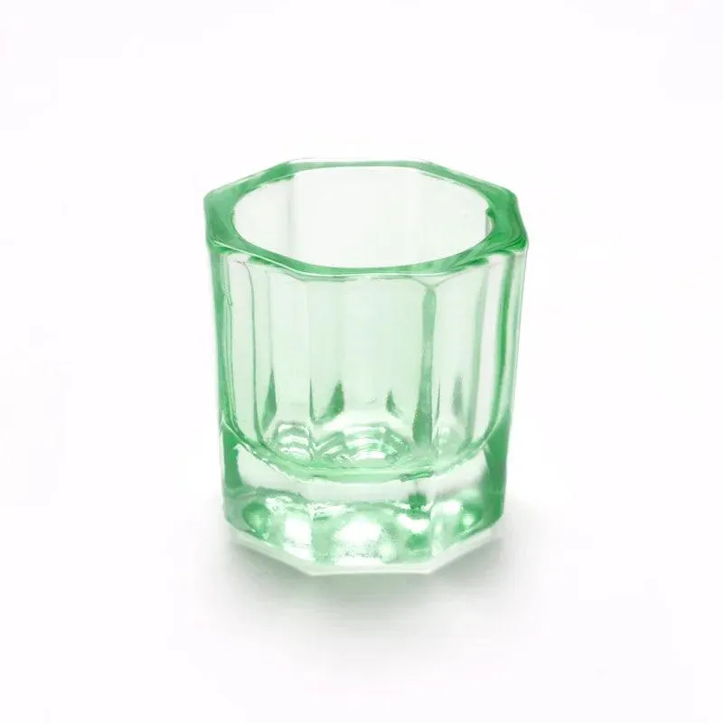 Crystal Glass Nail Cup Set: Stylish Nail Art Tool for Acrylic Powder